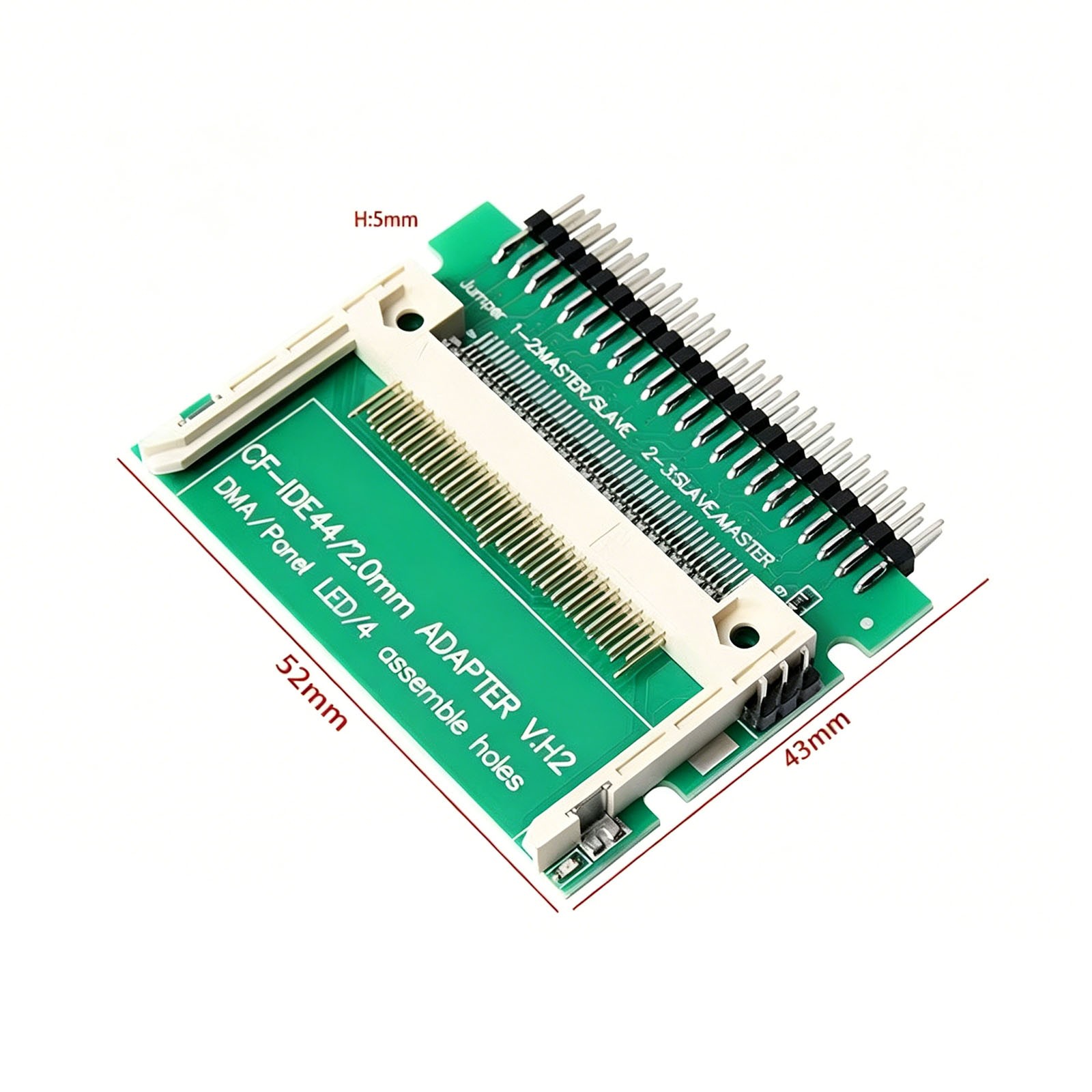 3x CF Compact Flash Memory Card to 2.5″ Male IDE 44pin Adapter for Laptop