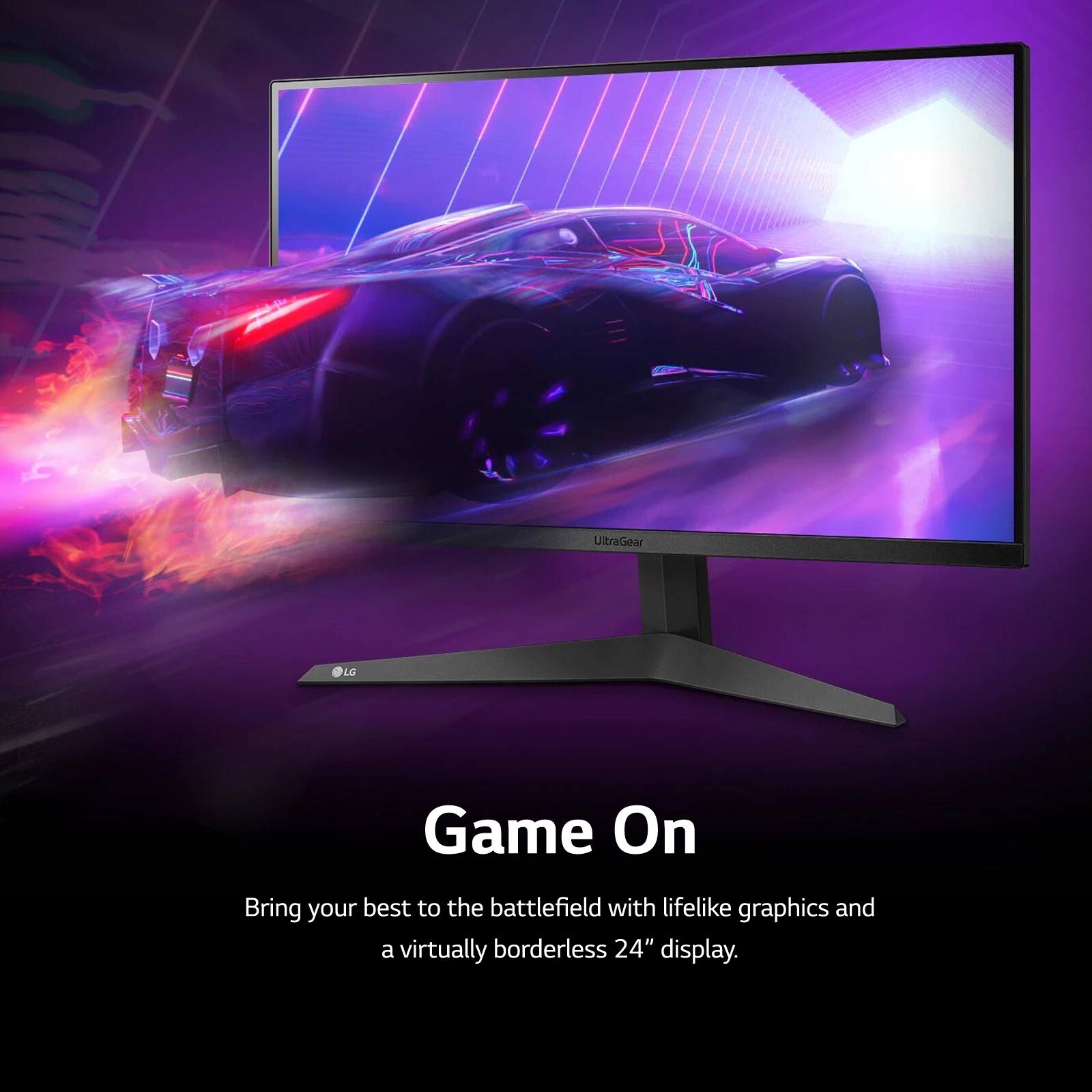 LG 27” UltraGear FHD 1ms 165Hz Gaming Monitor w/AMD FreeSync (27GQ40W-B)™