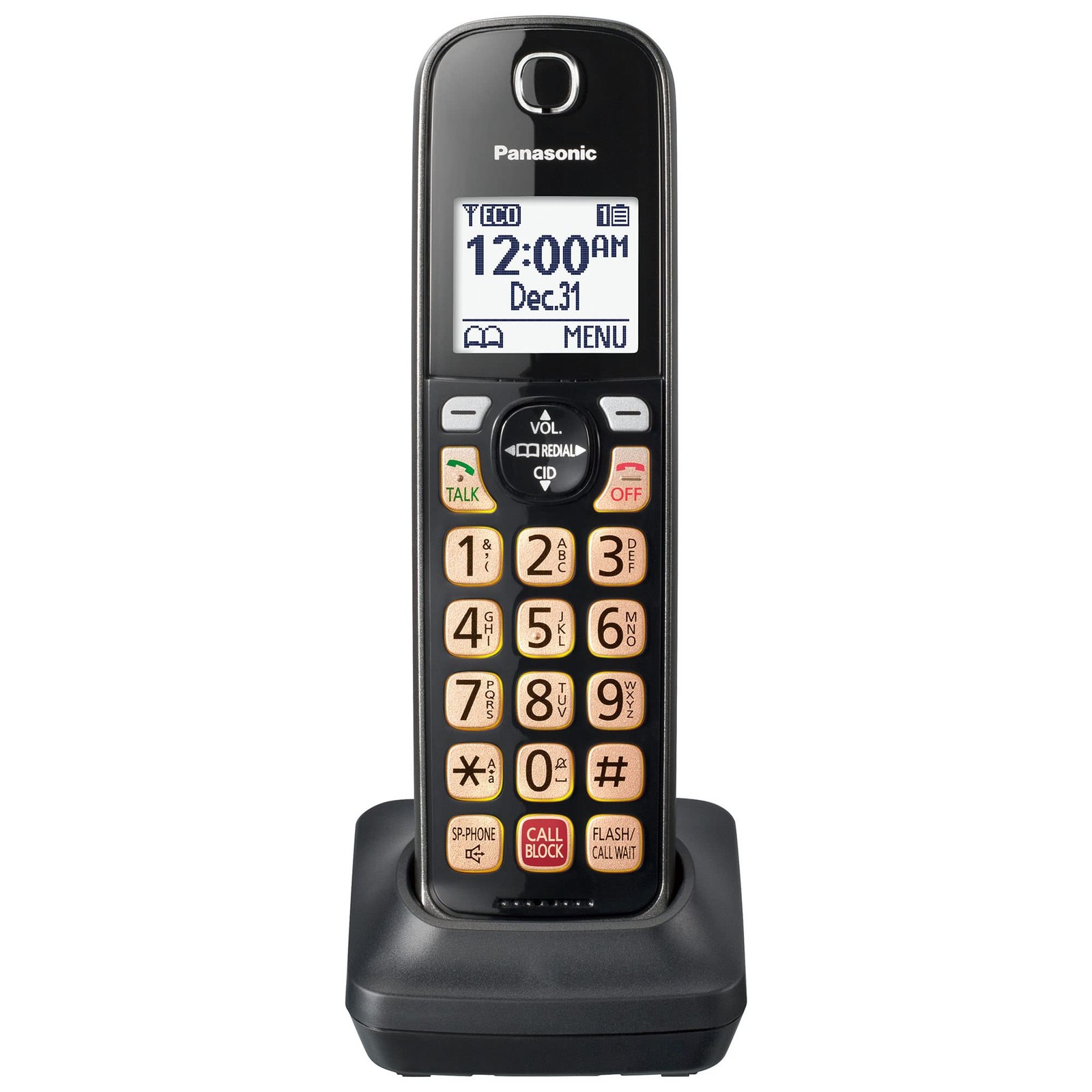 Cordless Phone Handset Additional KX-TGDA83M Metallic Black Panasonic KX-TGD81x