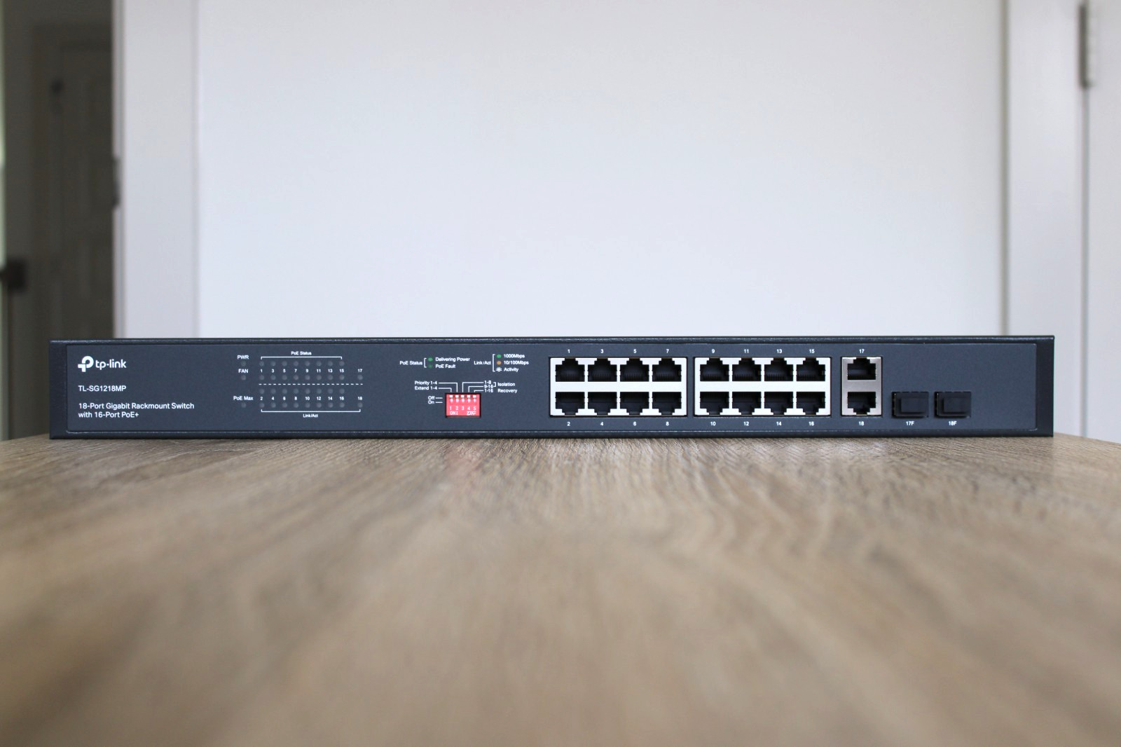 TP-Link TL-SG1218MP 16 Port Gigabit PoE Switch 16 PoE+ Ports @250W – 2 SFP Slots