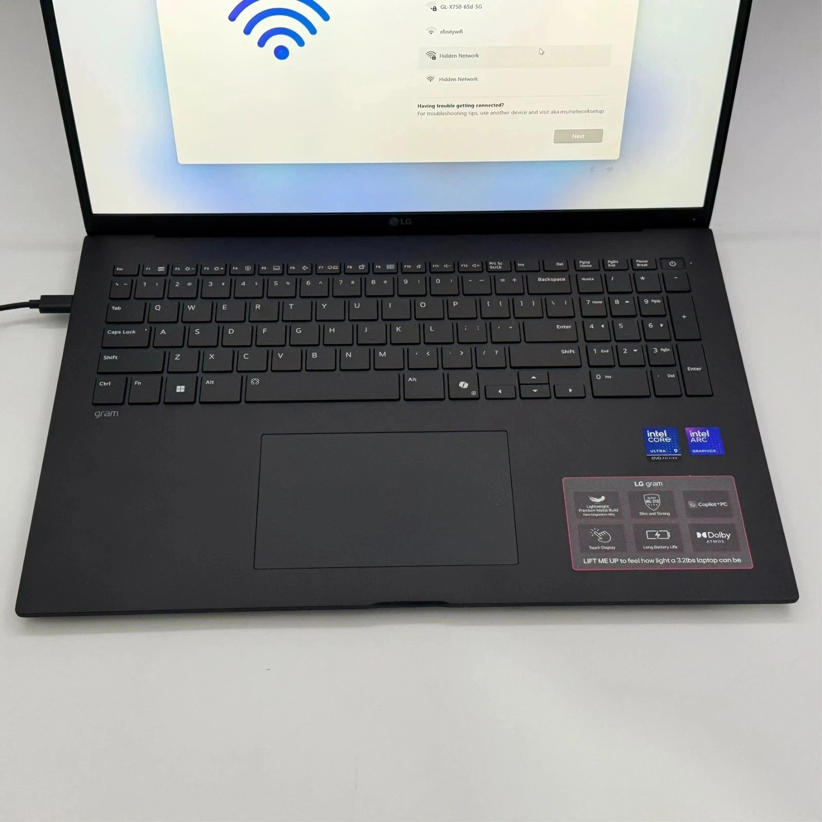 LG Gram 17 Black QHD+ 2.2 GHz Ultra 7 258V 32GB RAM 1TB SSD Laptop