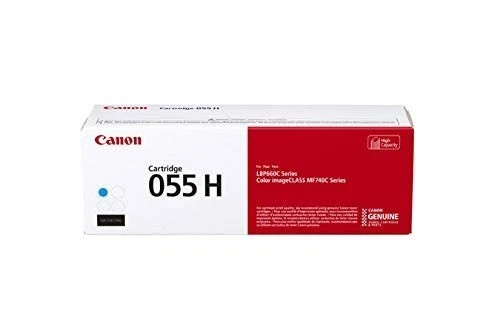 Canon 055H High Yield Toner Cartridge Set (Black, Cyan, Magenta, Yellow) –4 Pack