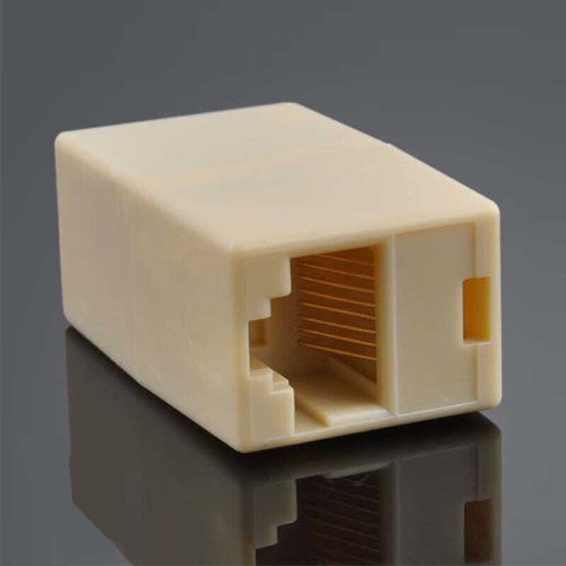 10Pcs of RJ45 Inline Coupler Cat6 Cat5e Cat5 Ethernet LAN Network Cable Adapter