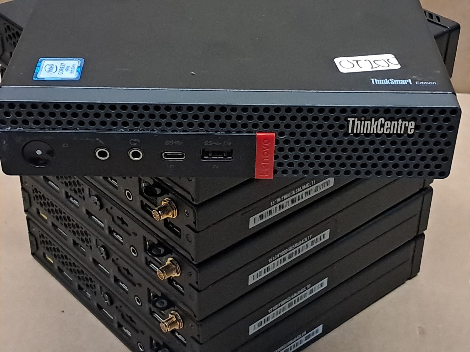 Lot of 7 Lenovo Desktops | 6x ThinkCentre M700 | 1x ThinkCentre M920q