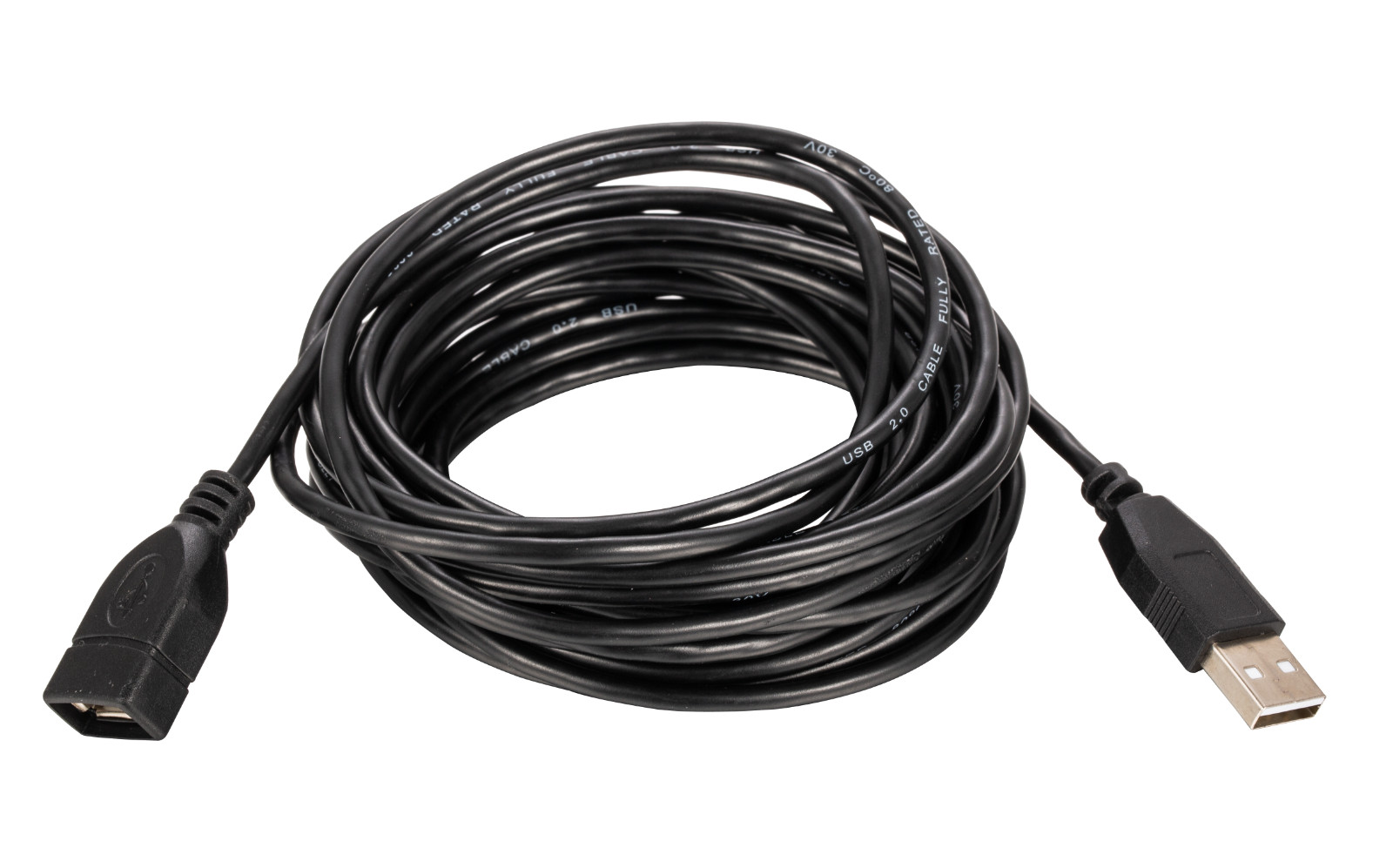 USB Extension Cable 2.0 AM-AF Data Wire Charger EXT Black 3FT – 15FT Multi Lot
