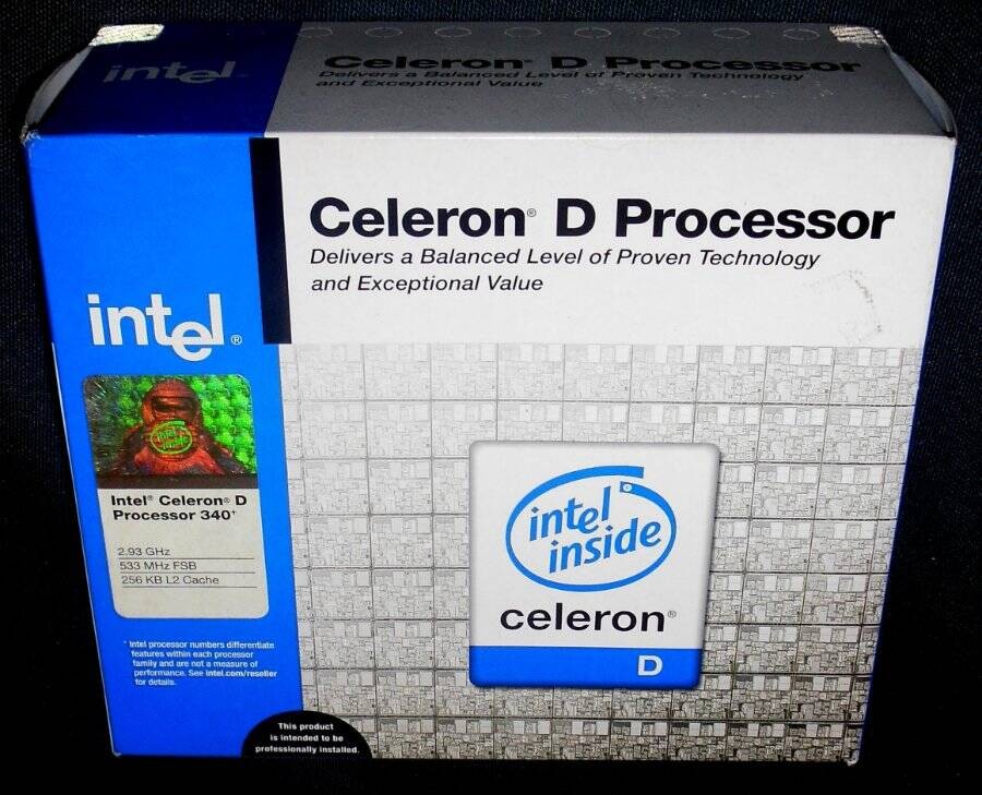 2005 Intel Celeron D Processor 340 2.93 GHz New Sealed