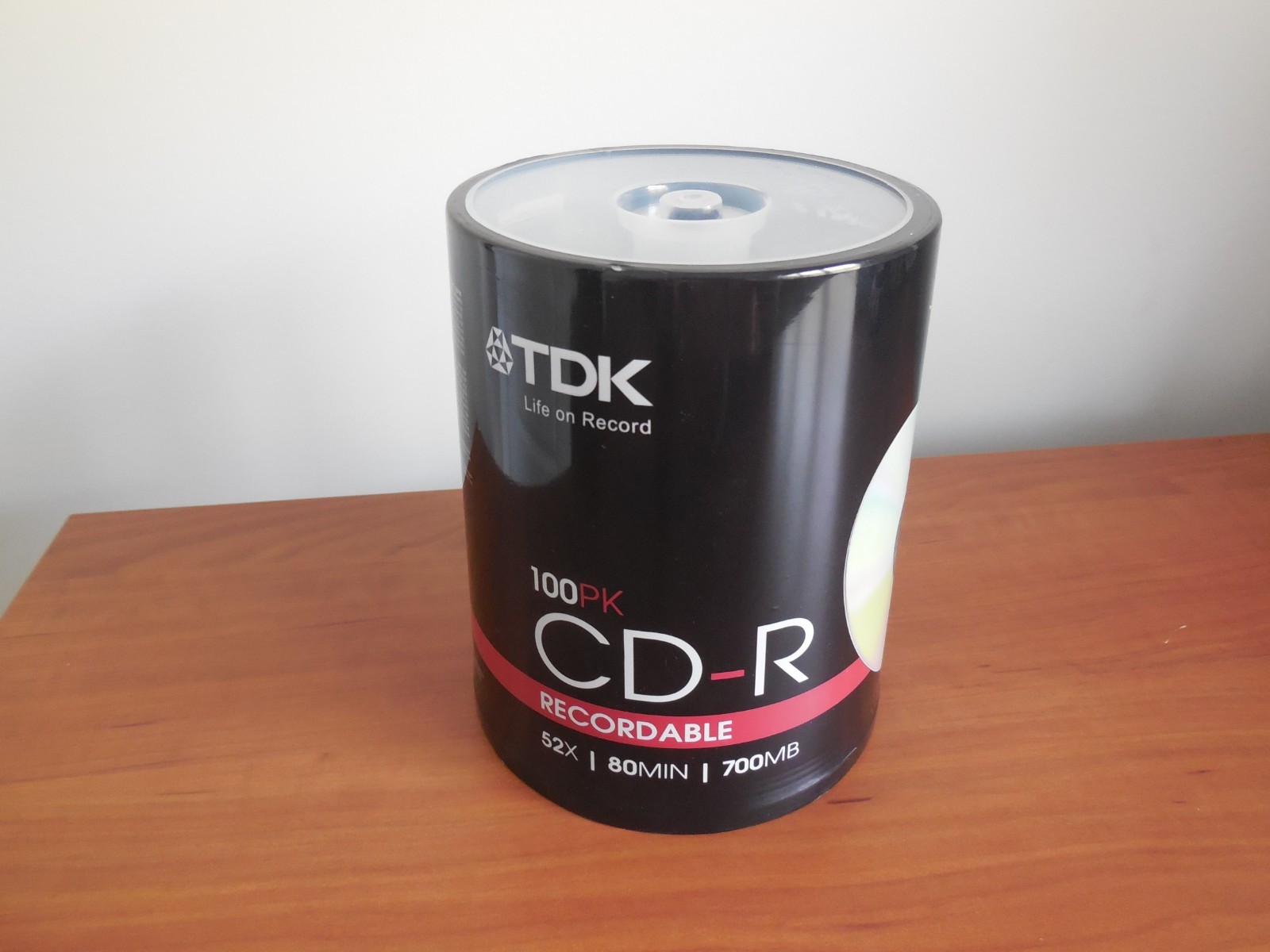 New Sealed 100 Pack TDK CD-R Recordable 52 X 80 MIN 700 Mo