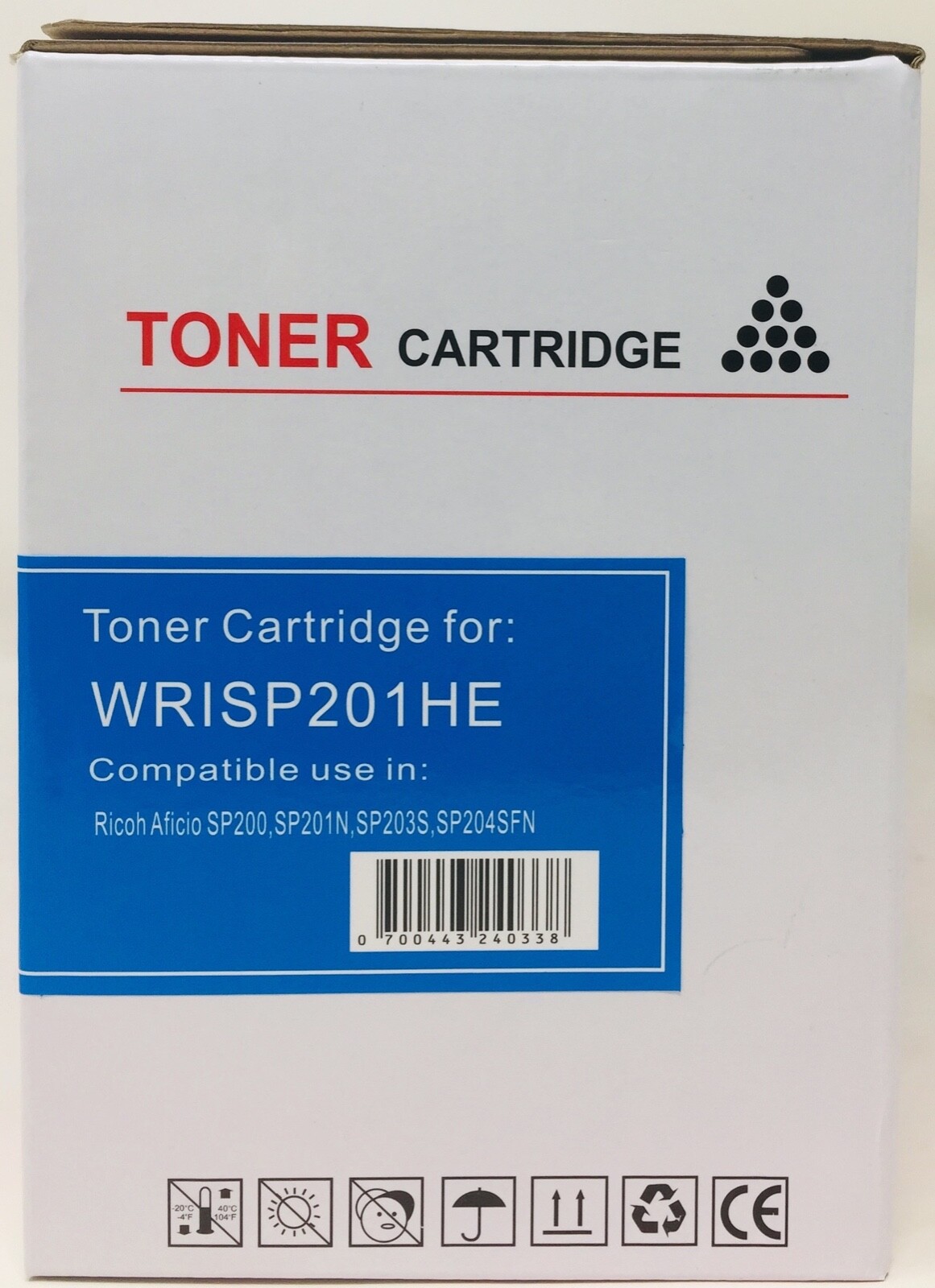 Compatible Black Toner 407254-SP201HE For Ricoh Aficio SP 213SFw (2,600 Pages)