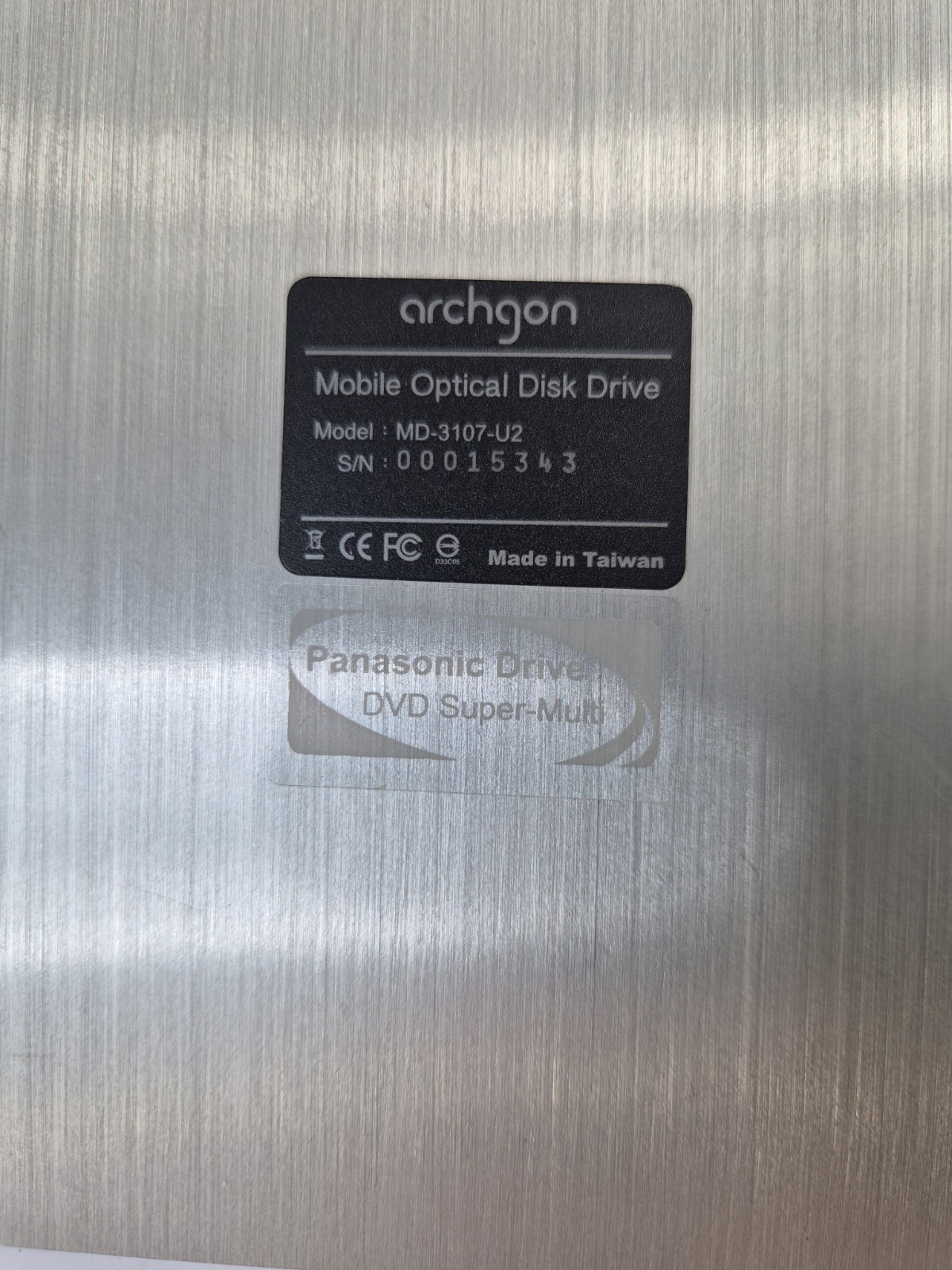 Archgon MD-3107-U2 Ultra Slim Optical Drive Panasonic Drive DVD Super-Multi