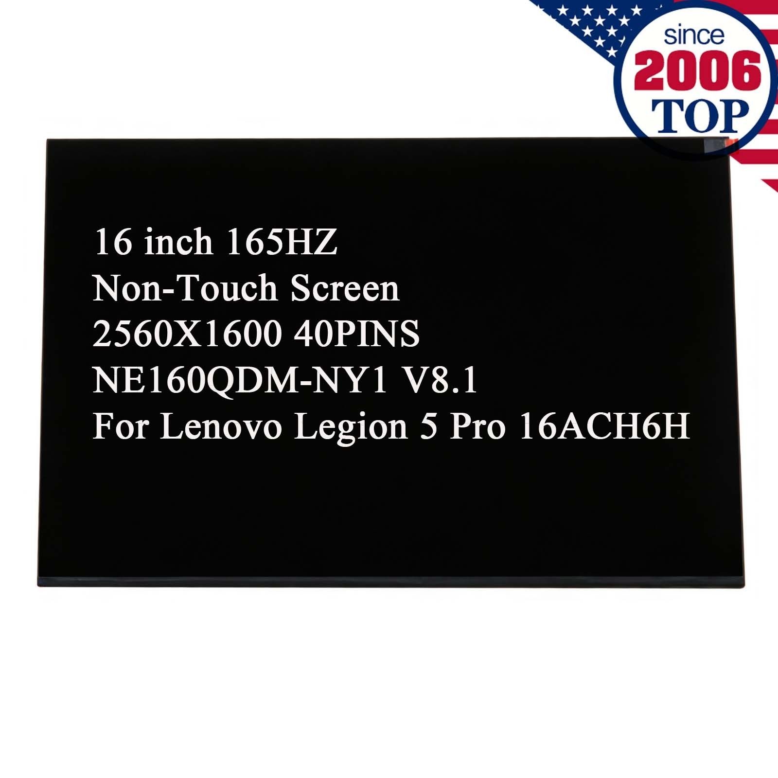 16.0″ 165HZ LCD Screen NE160QDM-NY1 V8.1 for Lenovo Legion 5 Pro 16ACH6H