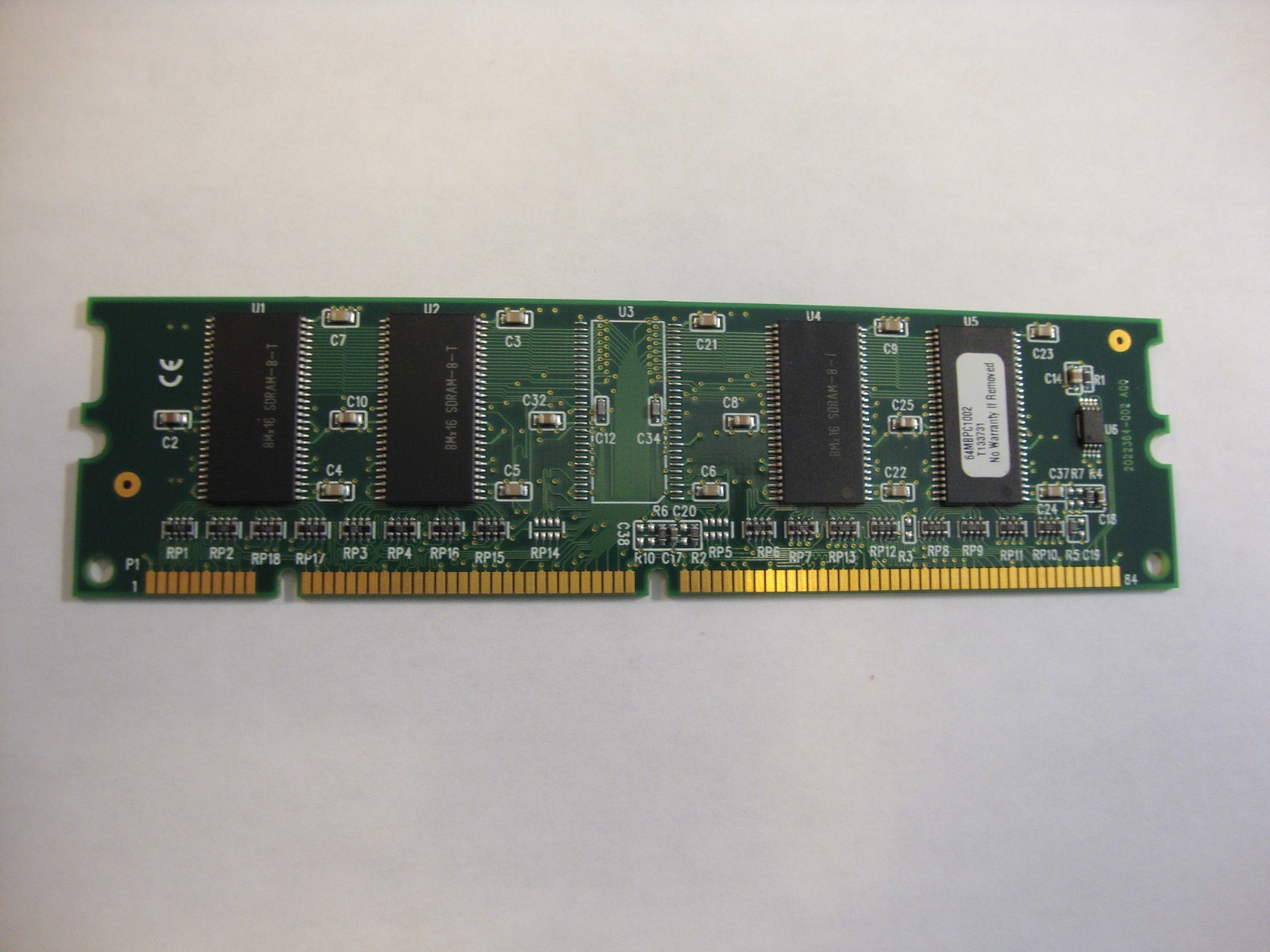 64MB 168-pin 100MHZ PC100 SDRAM Non-ECC Computer Memory RAM Unbranded