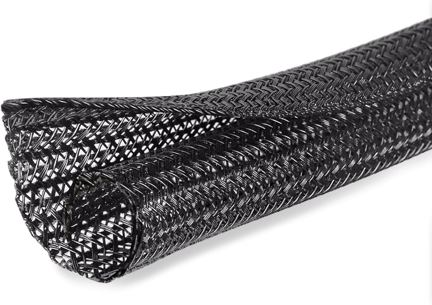10ft – 1/2 inch Cord Protector Cable Sleeve Split Wire Loom Tubing for Power Cor
