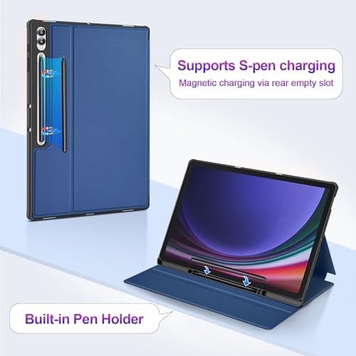 Case for 14.6 Inch Samsung Galaxy Tab S10 Ultra/Tab S9 Ultra (SM Navy Blue