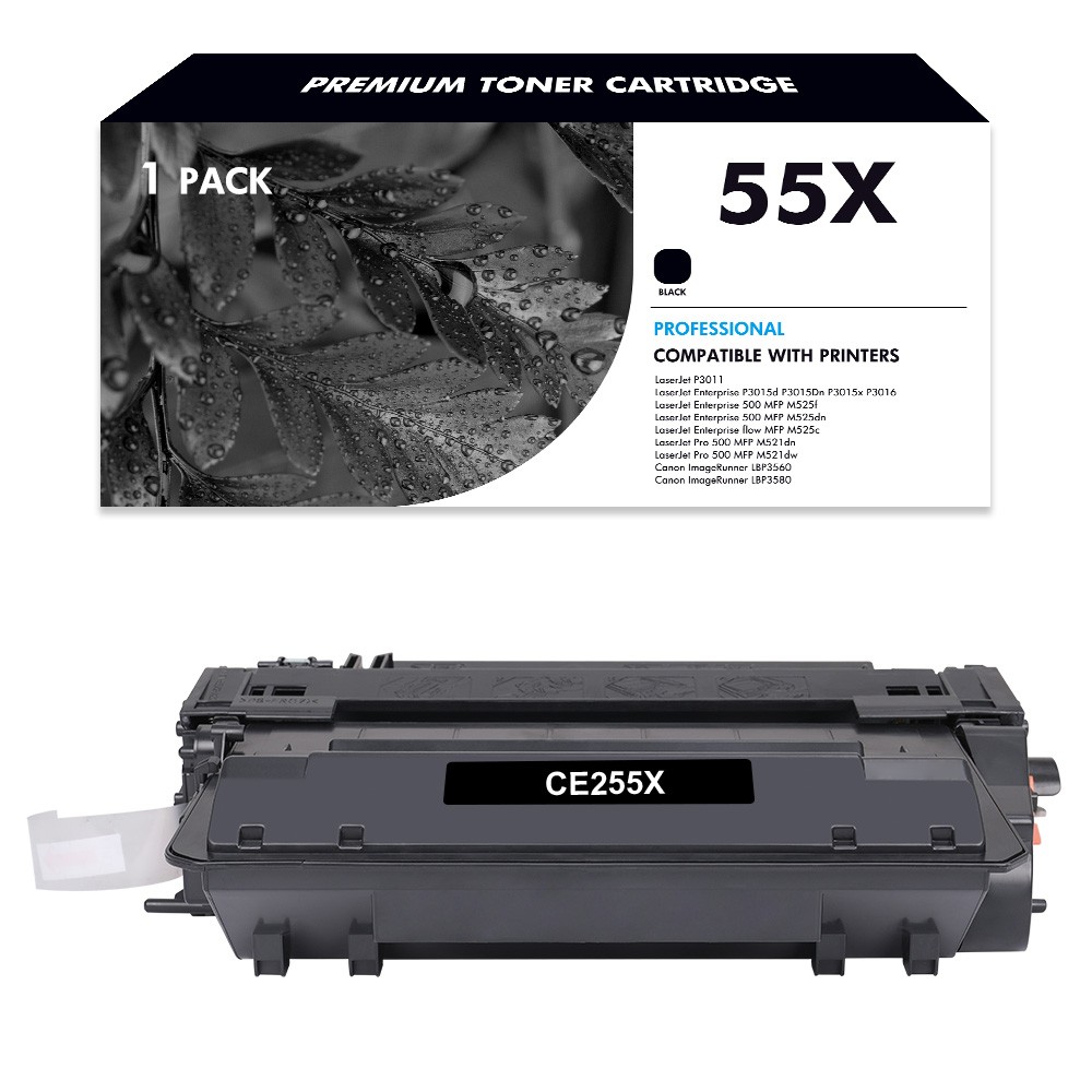 CE255X 55X Toner Fits for HP LaserJet P3011 Enterprise P3015d P3015 P3016 P3015x