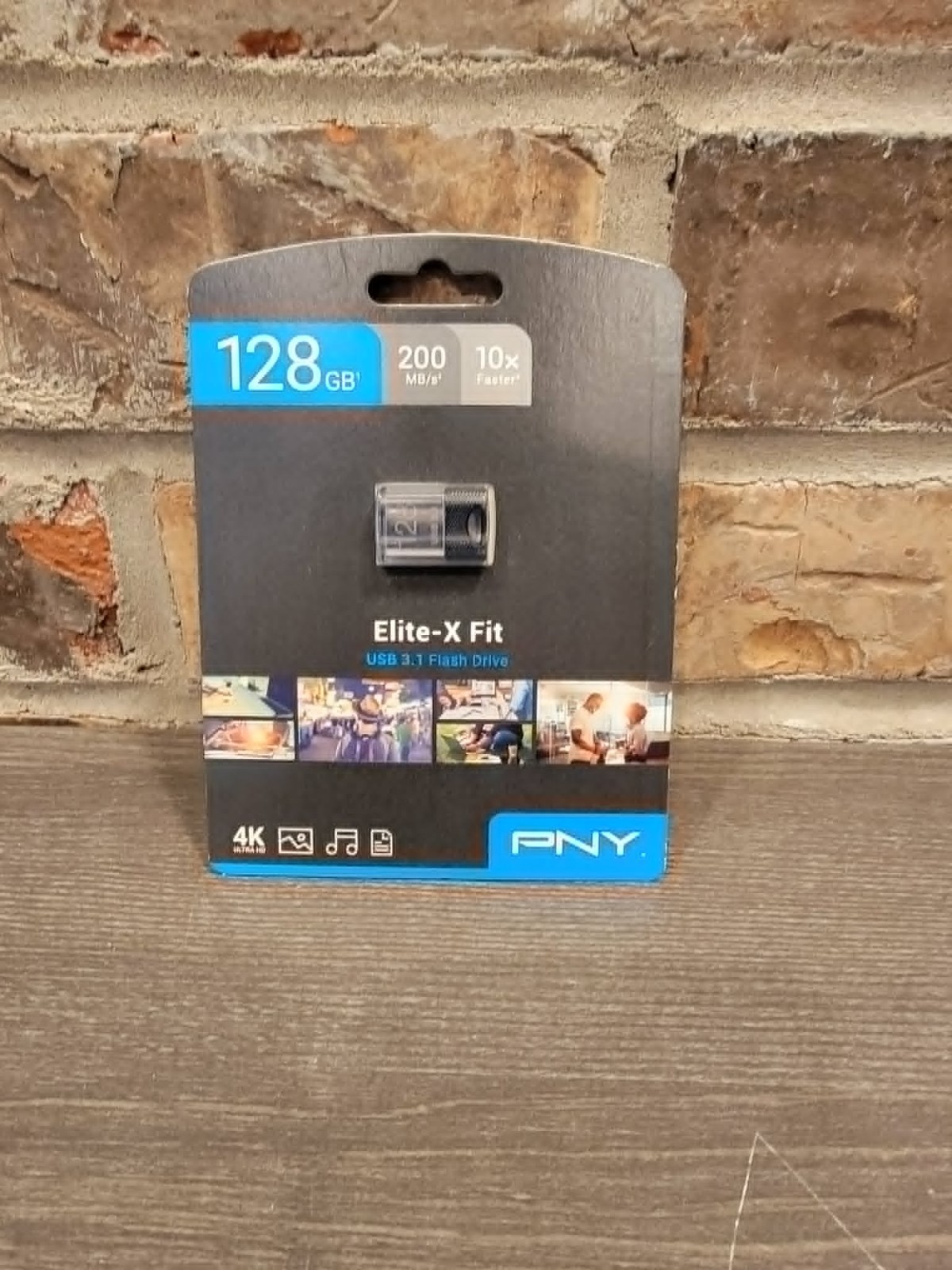 New Sealed PNY 128GB Elite-X Fit USB 3.1 Flash Drive – 200MB/s Silver