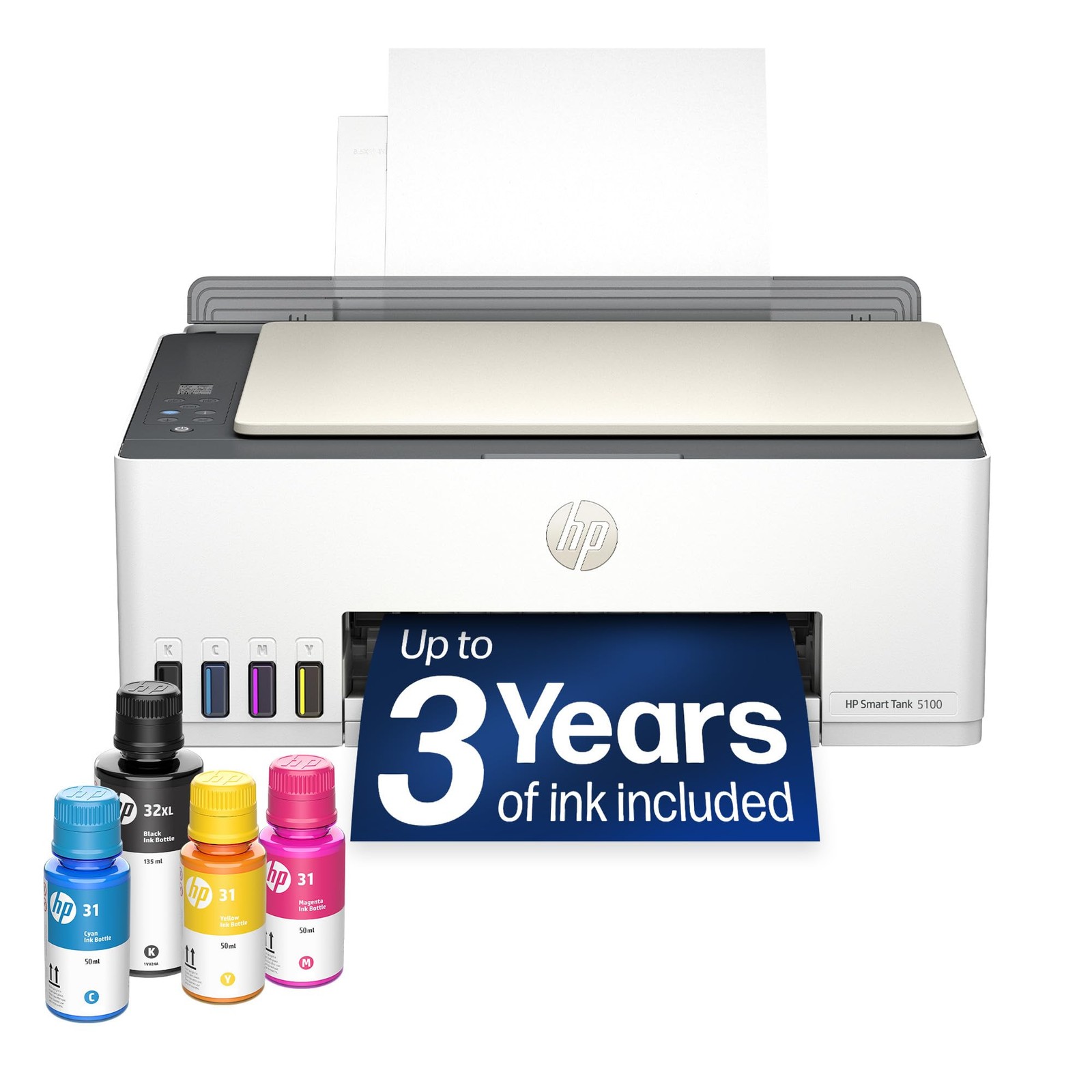 HP Smart Tank 5100 Wireless All-in-One Supertank Printer