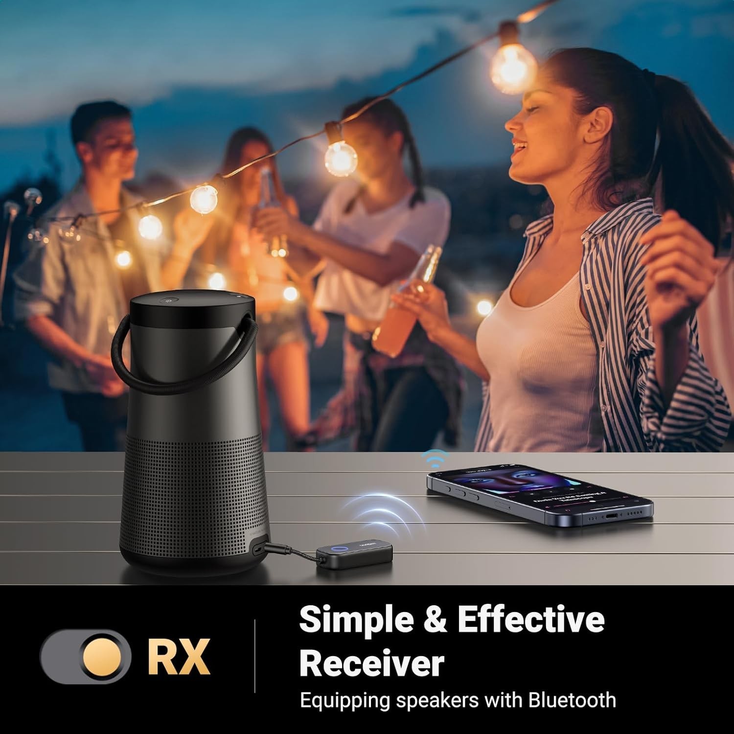 High Performance Bluetooth 5.2 Adapter – 2-in-1 for Airplane & Home Use