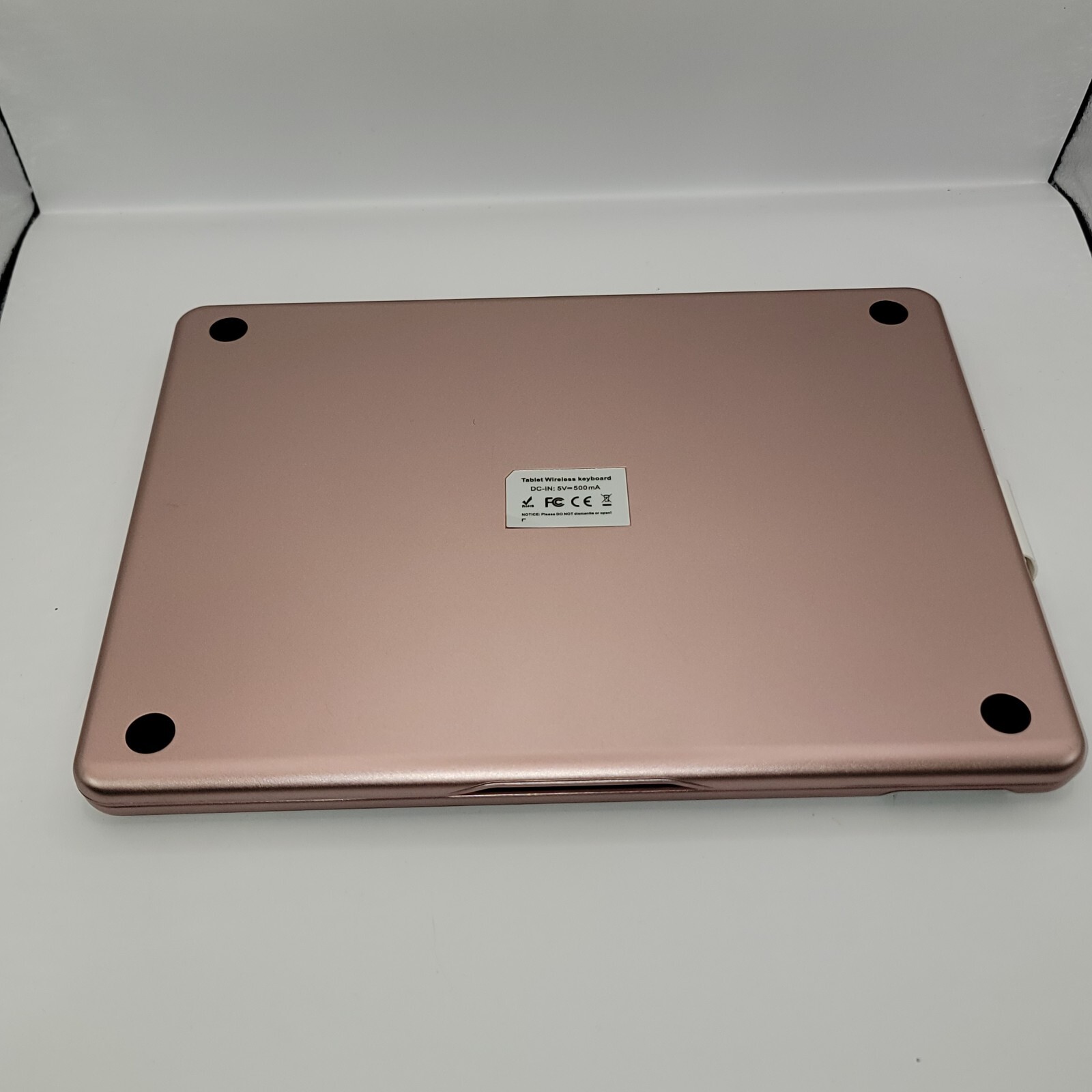Wireless Tablet Keyboard Rosegold Fits 11.5In. Screen With Pen Holder