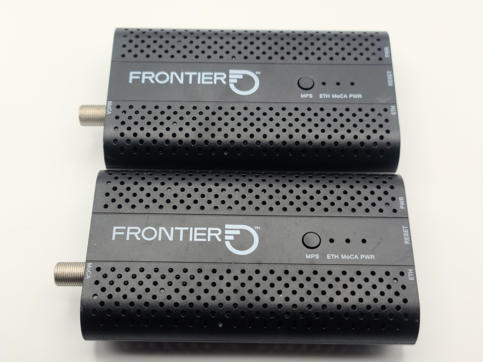2 PACK – FRONTIER FCA252 MoCa 2.5 Ethernet Network Adapter – NO POWER SUPPLY –