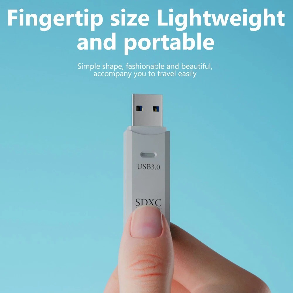 SD Card Reader 2 In 1 USB 3.0 Micro SD SDHC SDXC MMC TF for PC Laptop Mobile