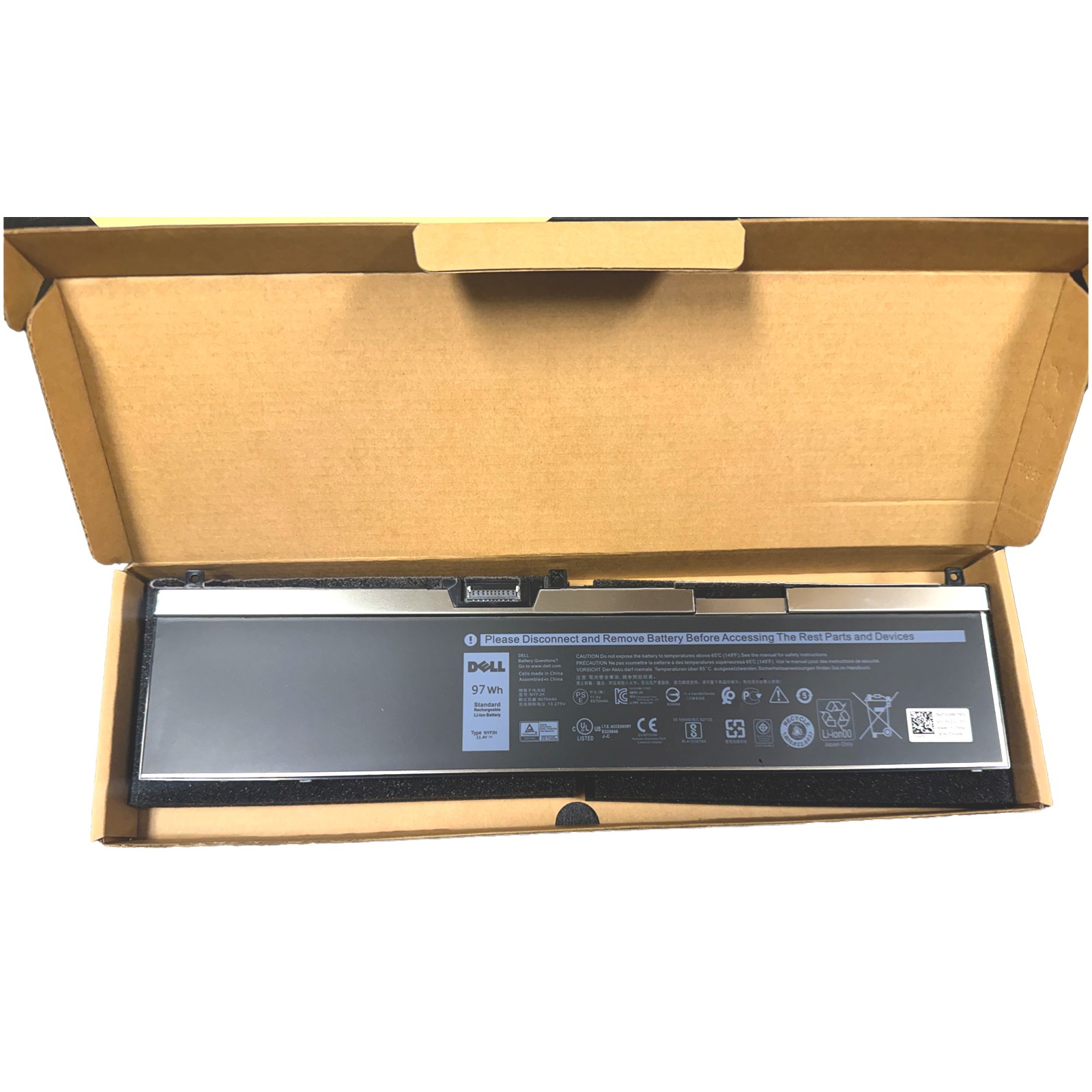 Genuine Laptop 97Wh NYFJH Battery For Dell Precision 7530 7730 7540 7740 6-CELL