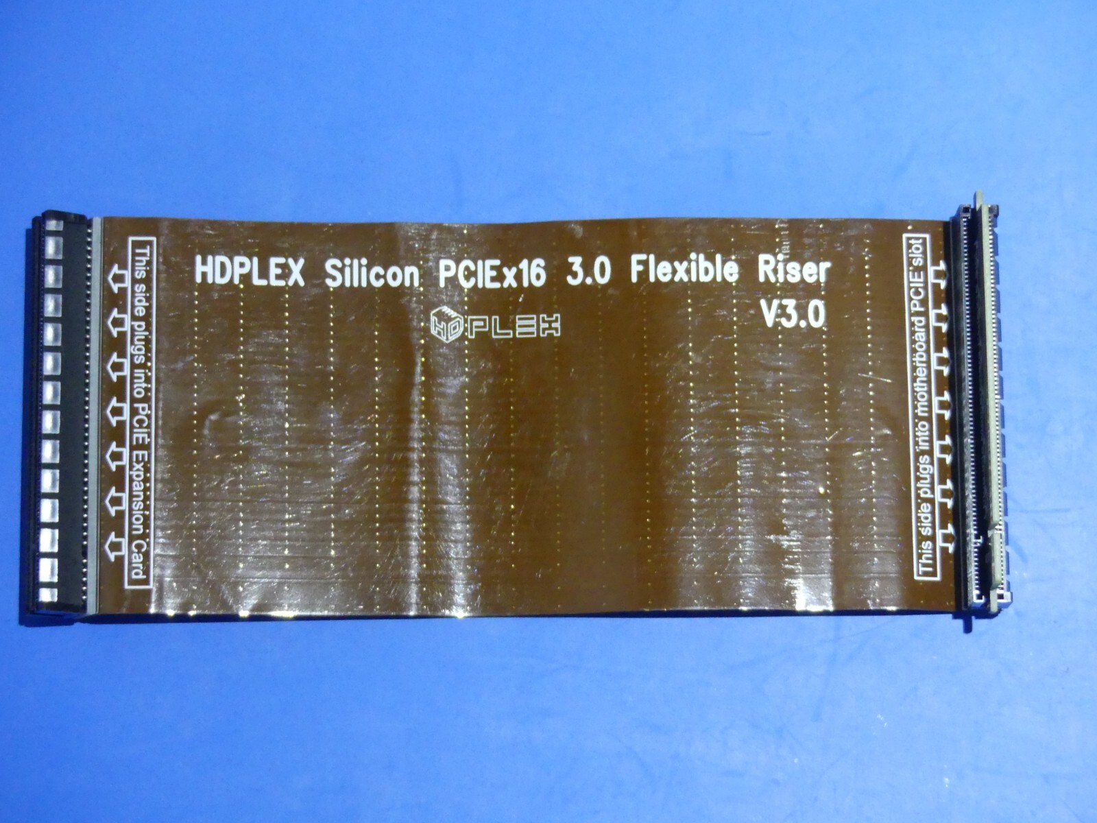 HDPLEX PCIEx16 3.0 Silicon Dual Layer Riser Cable (21cm) 20cm 200mm 210mm