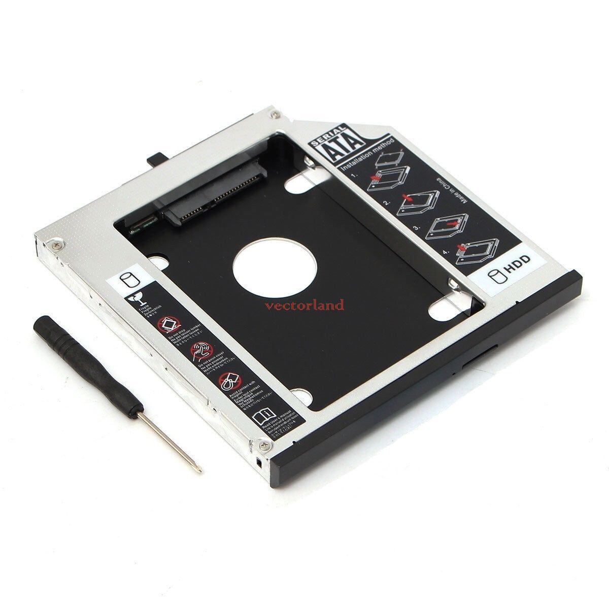 2nd 9.5mm SATA To SATA HDD Hard Drive Caddy for IBM Lenovo Thinkpad T400、T500