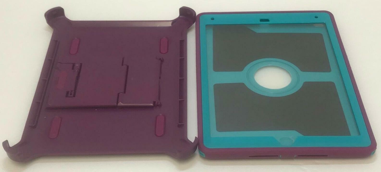 Heavy Duty Shock Proof Rugged Case Cover w/Stand For iPad 2 3 4 Purple & cyan