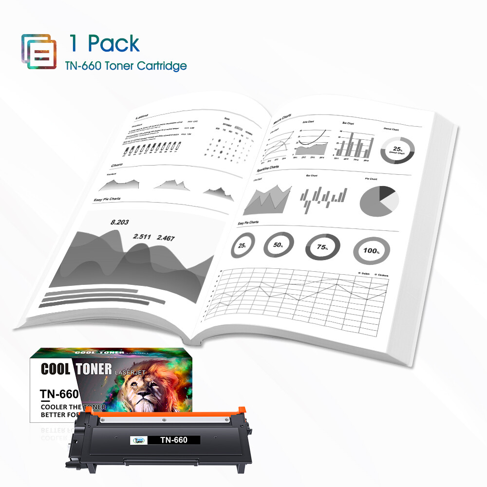 2PK TN660 Toner Cartridge For Brother TN630 MFC-L2700DW DCP-L2540DW HL-L2320D