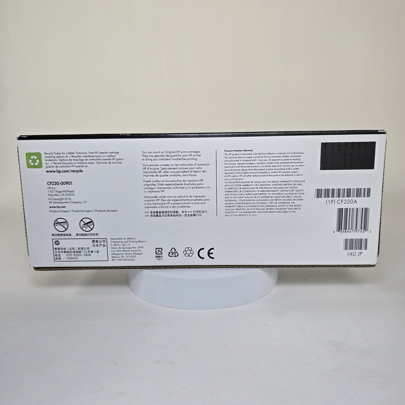 HP 30A CF230A Black LaserJet Toner Cartridge New Sealed OEM Genuine