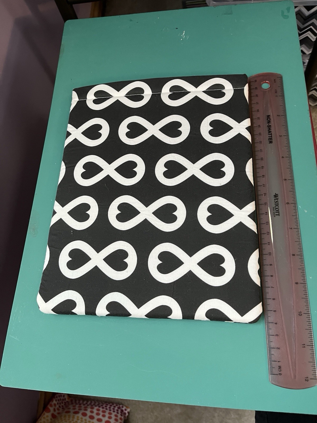 Fabric Book Sleeve For E-Reader/Kindle Or Paperback Book, Black & White