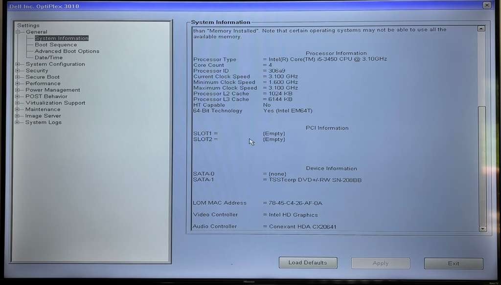 Dell OptiPlex 3010 SFF | Intel i5-3450 3.10GHz | 4GB RAM | Budget PC |