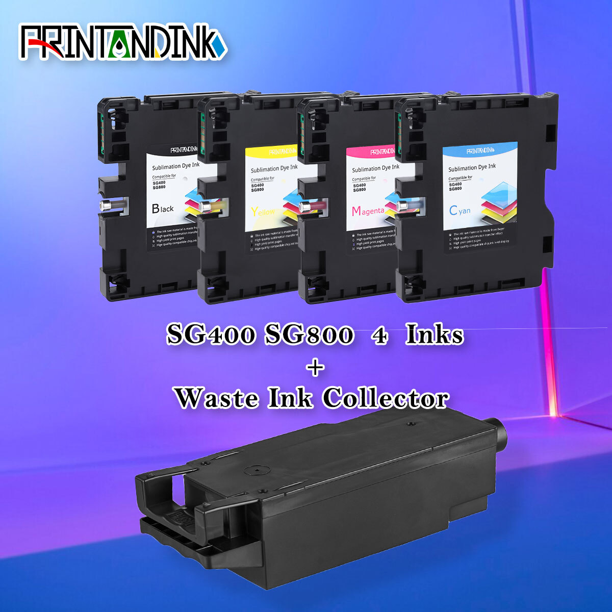 SG400 SG800 Ultra High Definition dye ink set&Ink Tank for Sawgrass Virtuoso