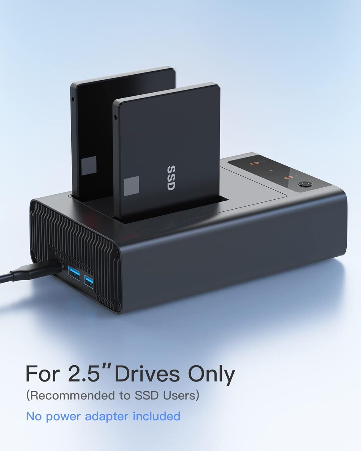 Inateck USB 3.2 Gen 2 Hard Drive Docking Station 2.5″ SATA SSD/HDD Offline Clone