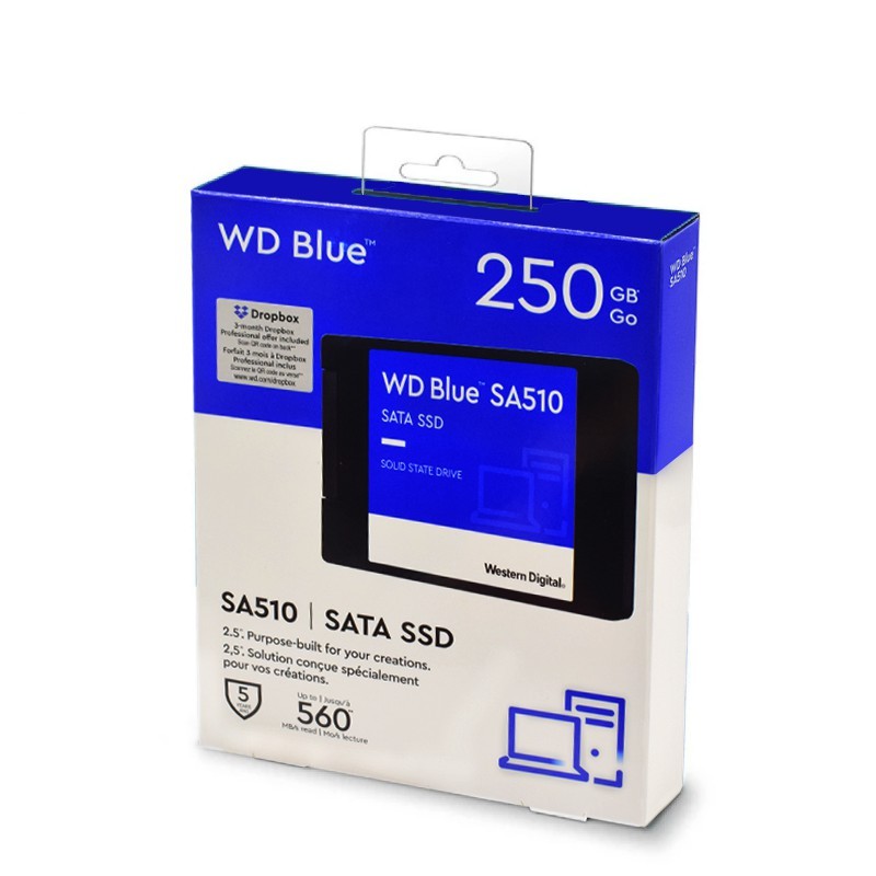 WD BLUE SSD 250GB 500GB 1/2TB 2.5″ SATA Solid State Drive for Laptop Desktop lot