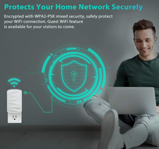 MeshForce M3 Dot Wall Plug WiFi Extender-for M1 & M3 Whole Home Mesh WiFi System