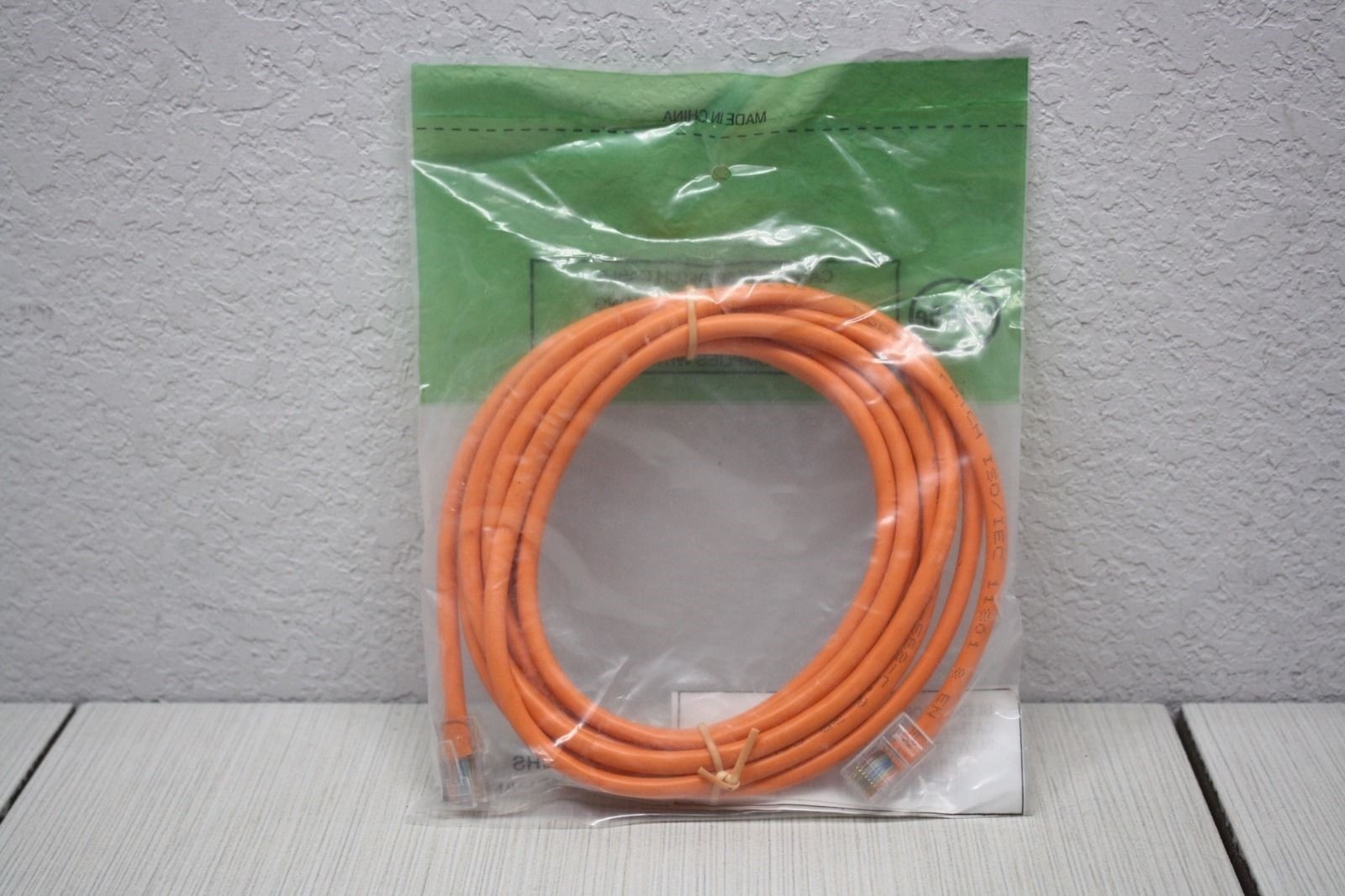 6x Shaxon Industries Patch Cable 10Ft Orange RJ45-RJ45 24AWG Stranded 568B Cat5e