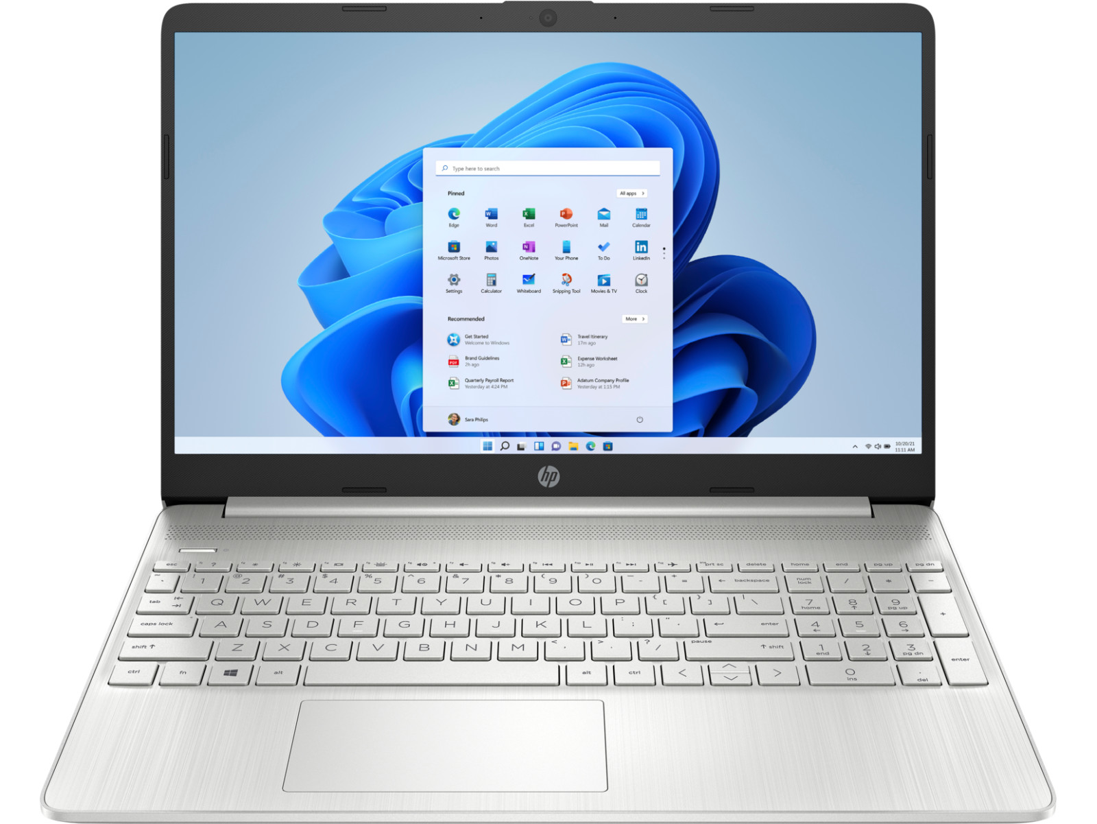 HP 15″ HD Laptop AMD Ryzen 5 5500U, 8 GB RAM, 256 GB SSD, AMD Radeon Graphics