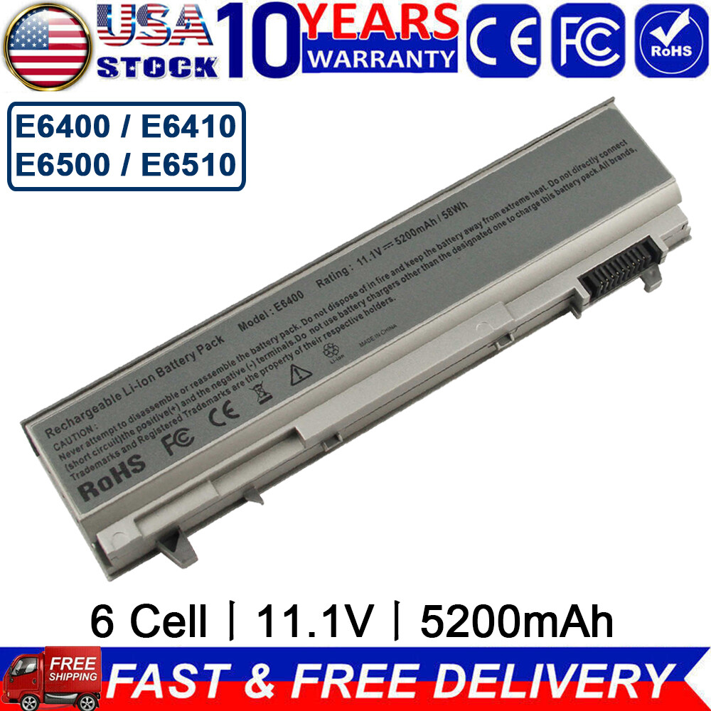 ✅E6400 Battery for Dell Latitude E6410 E6500 E6510 PT434 MP303 4M529 / Charger