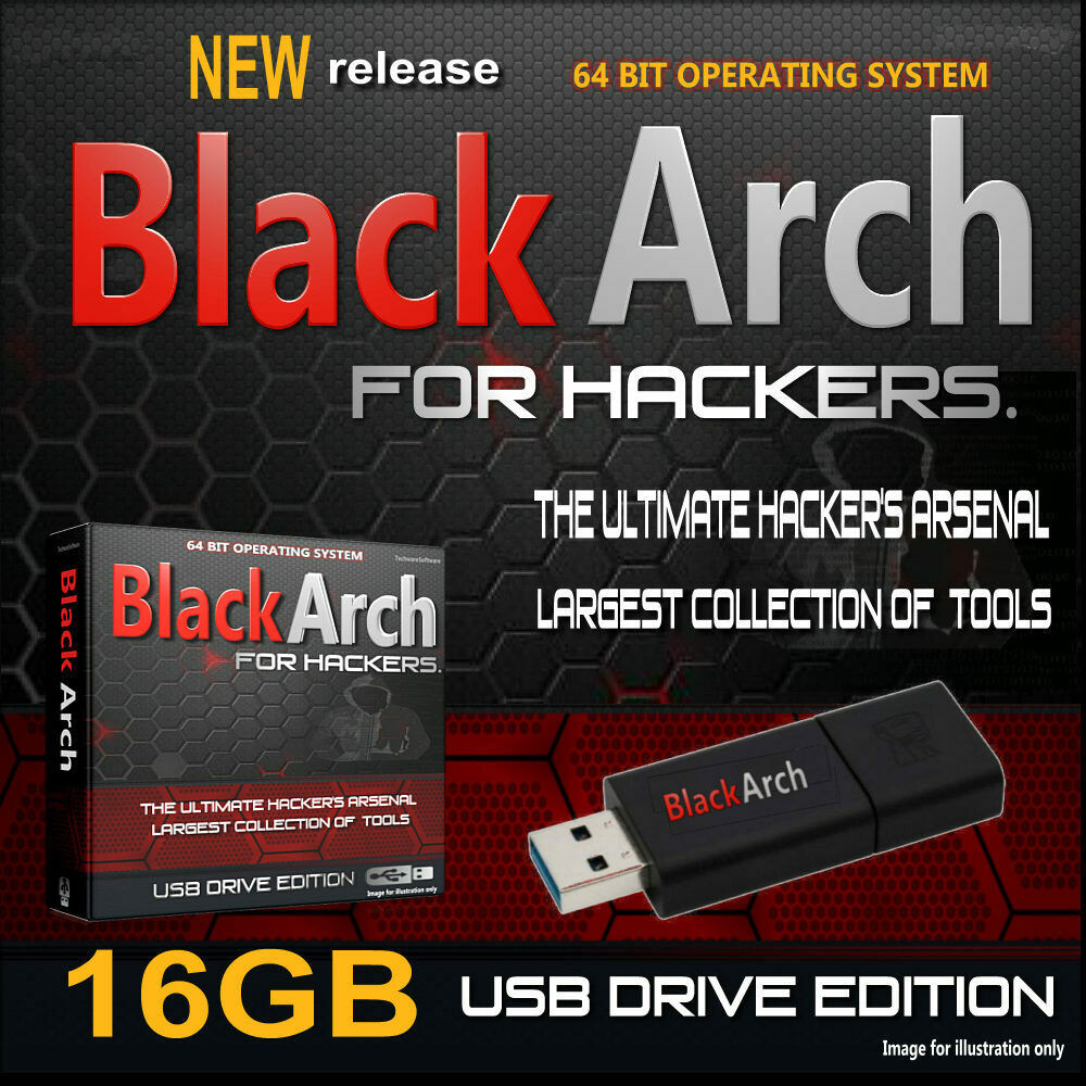 BLACKARCH LIVE USB -PRO HACKING OPERATING SYSTEM – 2500+ TOOLS HACK ANY PC!HACK_