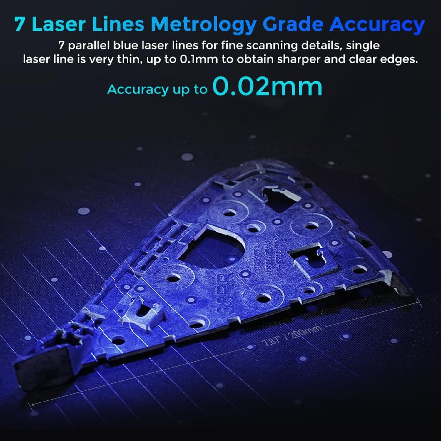 Creality 3D Scanner CR-Scan Raptor, Upgraded Handled 3D Scanner with Blue Las…