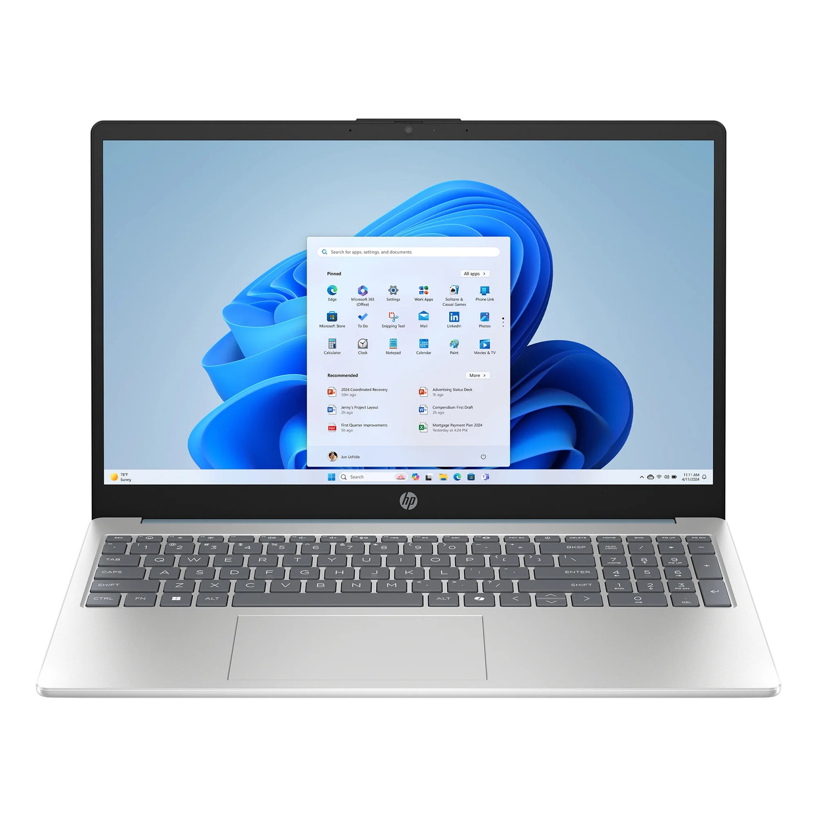HP 15.6″ Laptop – AMD Ryzen 3 7320U – 512GB SSD – 8GB RAM – Windows 11 Home