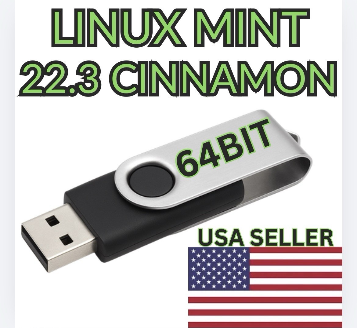 Linux Mint 22.3 Cinnamon Version 64bit BOOTABLE/INSTALL/LIVE USB