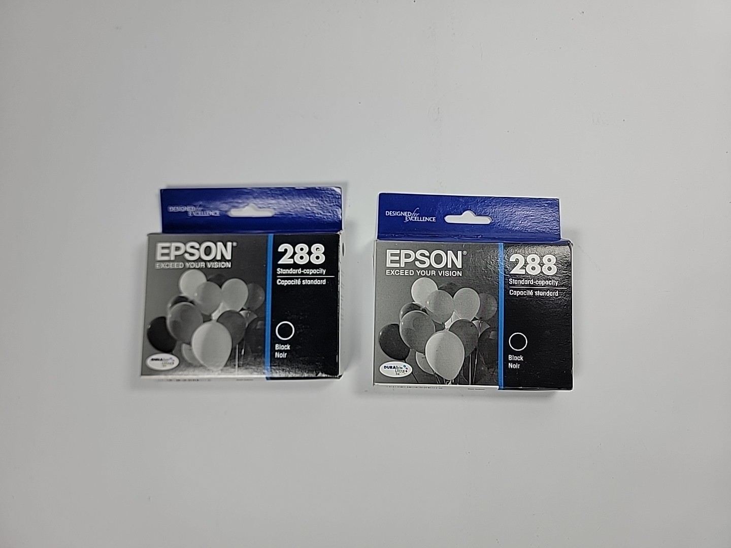 NEW Epson 288 Black Standard Capacity Printer Ink Cartridges 2-Pack Exp 11/2019