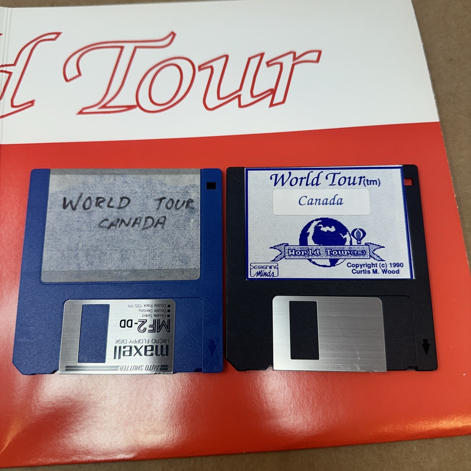 Rare World Tour Canada Educational program for Amiga by Designing Minds NIB 1985