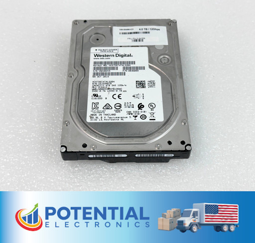 Western Digital HUS726T4TALS204 HDD 4TB SAS 12Gb/s 7.2K 3.5″ FREE SHIPPING 🚚