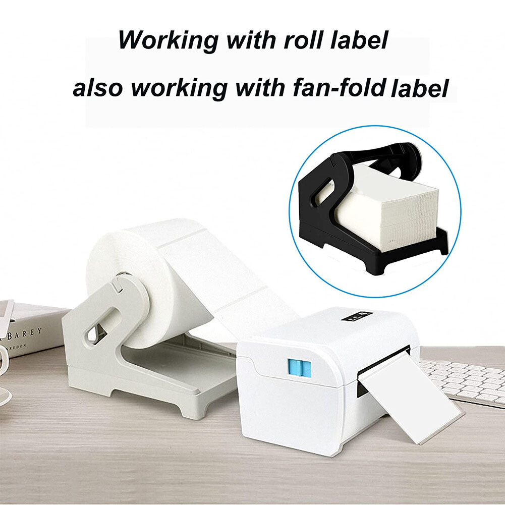 Thermal Shipping Label Holder for 4×6 Rolls Fanfold Label Desktop Label Printer