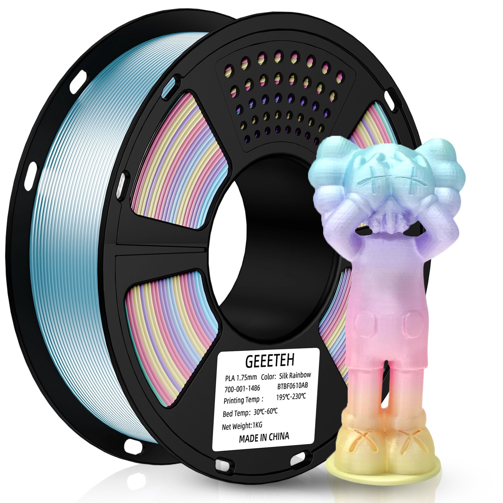 SALE！GEEETECH 3D Printer Filament PLA/ABS+/PETG/TPU 1.75mm 1KG Various Color NEW