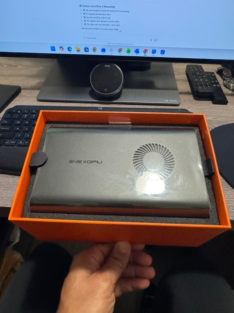 OneXGPU External GPU with AMD RX 7600M XT – 8GB GDDR6 RDNA 3 – Portable eGPU