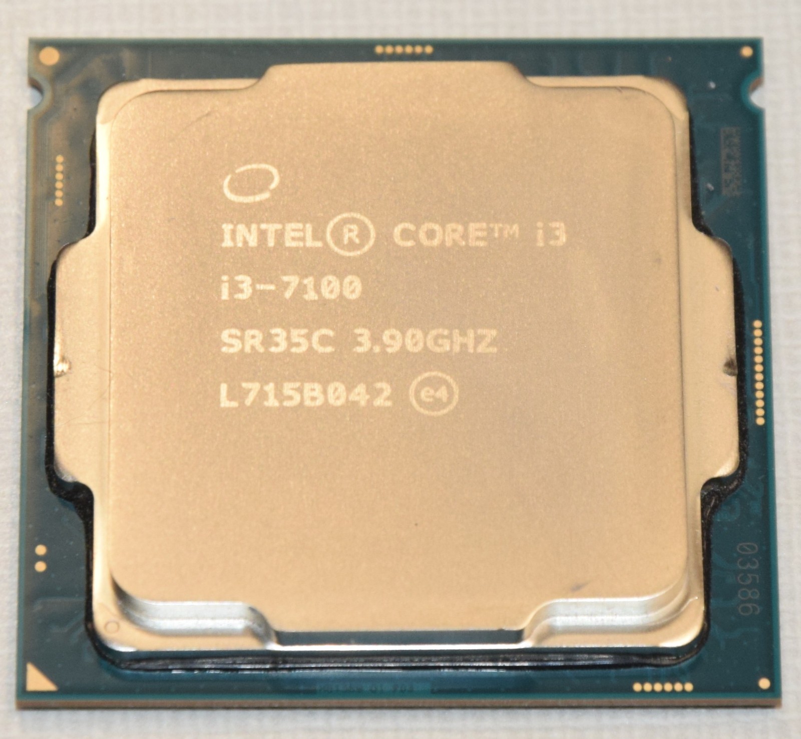 intel Core i3-7100 SR35C Dual Core CPU Processor 3.9GHz 3MB Smart Cache LGA 1151